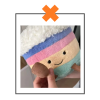 Kawaii knuffel taart met kaarsjes